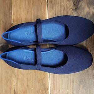 Rothy's Square Mary Jane in Navy. New